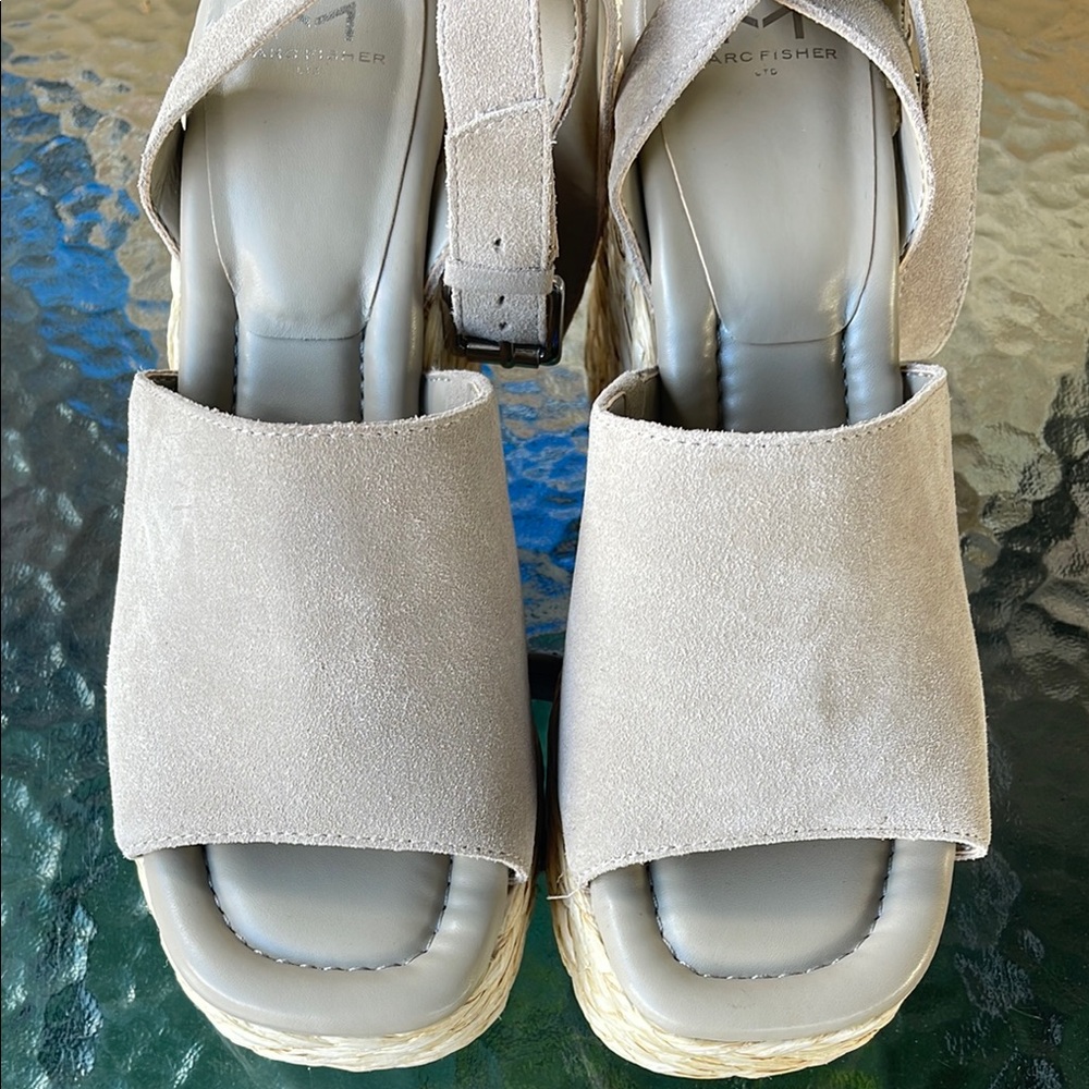 Marc Fisher Women's Gray Platform Sandals